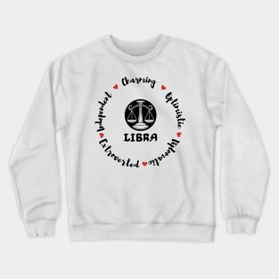 Libra ♎⚖️ Zodiac Sign Astrology Sign Horoscope Crewneck Sweatshirt